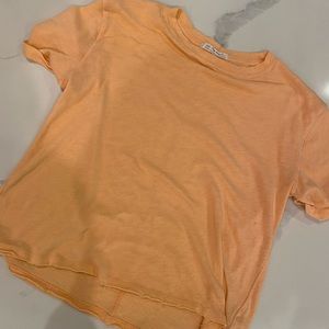 Women's We The Free neon peach oversized t-shirt